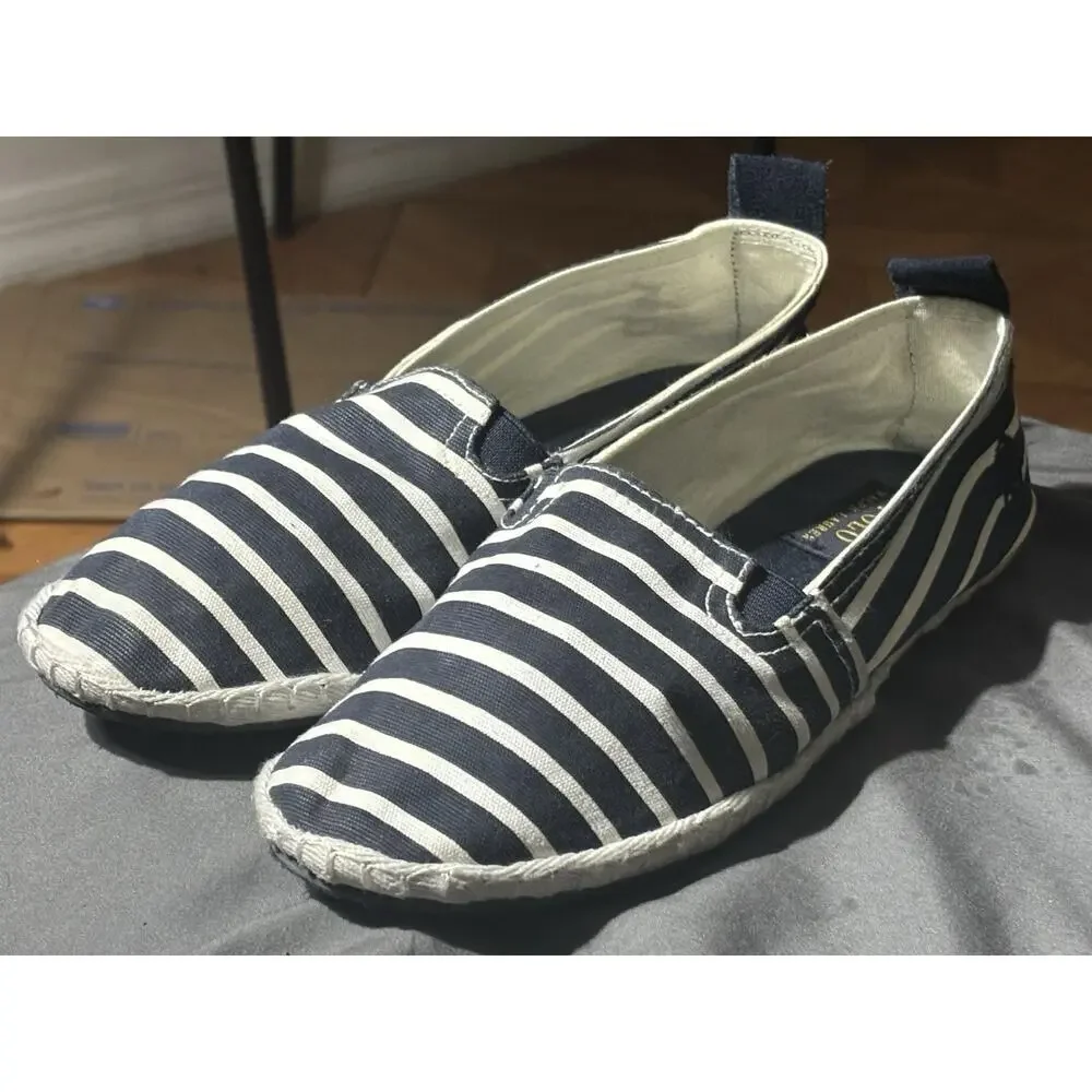 Polo Ralph Lauren Women’s Navy & White Flats Sz 7 - Coastal, Nautical, Preppy
